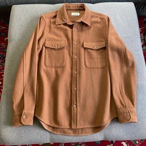 Taylor Stitch Maritime Wool Shirt Jacket in Tobacco Size Small (38)